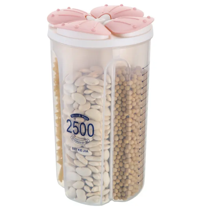 Hot Selling Plastic Clear Food Storage Containers Cereal Pantry Organization With Custom Logo