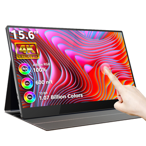Moniteur de jeu portable 15,6 pouces 4K avec batterie intégrée 10000mAh, luminosité 600, gamme de couleurs 100%, écran tactile pour ordinateur portable et PS5 - Product Image 1