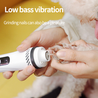 Lime à ongles électrique pour animaux de compagnie, moteur silencieux à vibrations ultra-faibles, apaise les animaux, toilettage des griffes sans effort pour chiens et chats, accessoire de toilettage