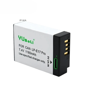 Batterie LP-E17 Pro 1180mAh Type-C pour appareil photo reflex numérique Canon Certifiée CE En stock Garantie de 12 mois - Product Image 1