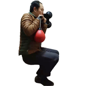 Boxen Speed <span class=keywords><strong>Ball</strong></span> Leder <span class=keywords><strong>MMA</strong></span> Muay Thai Training Stanzen Dodge Striking Bag Kit Hanging Swivel Workout - Product Image 3