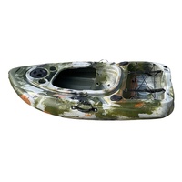 Kayaks de pêche en mer miniatures en plastique à siège unique, de petite taille, en gros
