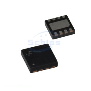วงจรรวมไอซี 8 VFDFN แบบแผ่นต่อสายเปลือย วงจรจัดการพลังงาน (PMIC) ไอซี ไดรเวอร์ LED แบบ PWM 40mA 8MLP FAN5613MPX ผู้ผลิต - Product Image 1