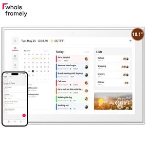 10.1 Inch Indoor <b>Wall</b> Planner <b>Digital</b> Calendar Chore Chart Smart Touchscreen Display <b>For</b> Family Schedules And Retail Store - Product Image 1
