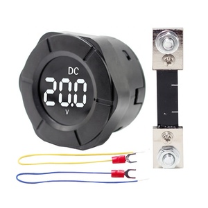 PZEM-019A voltmètre numérique DC Peacefair compteur de panneau <span class=keywords><strong>LCD</strong></span> rond 5V 12V 300V testeur de tension mesure le courant continu - Product Image 1