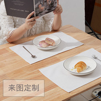 RubySub – napperons en lin à Sublimation, tapis de Table, tapis de repas, 40x30CM, pas cher