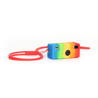 Étui de protection en silicone compatible avec mini appareil photo numérique modèle 1987, housse souple anti-rayures avec dragon