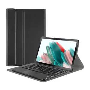 Slim Leather Folio Stand Detachable Wireless Keyboard Case With Trackpad for Samsung Galaxy Tab A9+ 11 inch 2023 SM-X210 X215