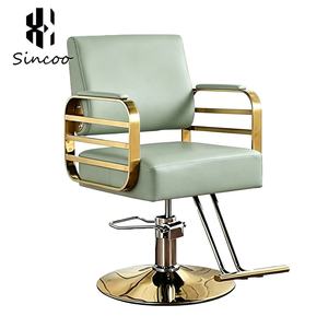 Modern PU Leather Portable Foldable Swivel <b>Barber</b> <b>Chair</b> with Hydraulic Pump for Salon School Haircut Use - Product Image 4