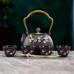 Ensemble de théière en fer Aomei avec couvercle, style chinois, pour cérémonie du thé, cadeau de bureau - Product Image 3
