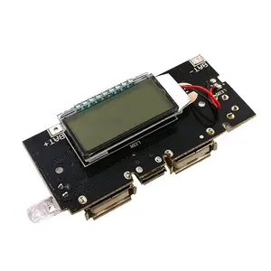 模块 LCD 双 USB 输出充电器板 5 V 1A 2.1A 移动电源 18650 电池充电器 PCB 电源模块配件