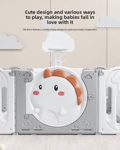 Corralito Plegable Portátil para Bebés con Tapete, Área de Juego Segura para Bebés, Niños Pequeños y Niños, Uso en Interiores del Hogar - Product Image 3