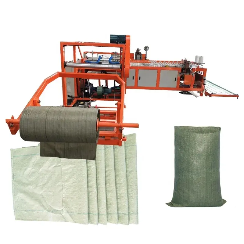 Máquina usada para Pp Woven Grain Bag Machinery Auto Cutter Kraft Paper Bag Making Machine