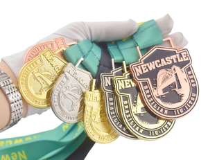 Médailles de Jiu-Jitsu 3D personnalisées pour le Judo, le Karaté, la Lutte, le Taekwondo, en métal émaillé, avec ruban, pour le soulagement de la douleur à Newcastle, au Brésil - Product Image 2