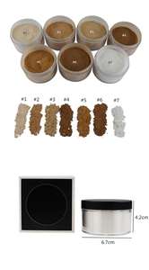 <span class=keywords><strong>Fondotinta</strong></span> in Polvere Libera Liscia e Setosa Marchio Privato 7 Colori Minerale e Waterproof con Funzione Correttore - Product Image 5