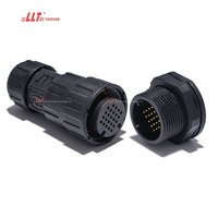 LLT 5A 110V Multipin 24pin M25 LED IP68 Connecteur de panneau de fil électrique en plastique