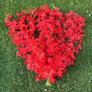 SEASON Guirnalda de flores de glicinia colgantes artificiales para decoración de bodas al aire libre vid de seda Lila - Product Image 4