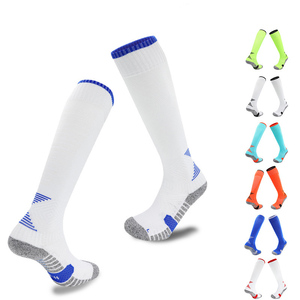 Wholesale Sport Protective Polyester Unisex Breathable Training Football Soccer <b>Socks</b> - Product Image 1