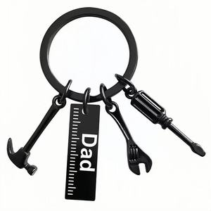 Tùy Chỉnh DIY <span class=keywords><strong>Logo</strong></span> Móc Khóa Kẽm Hợp Kim Kim Loại Keyring Thời Trang Cụ Công Cụ Kit Carabiner Của Cha Ngày Quà Tặng Laser <span class=keywords><strong>Logo</strong></span> 'Dad' - Product Image 3