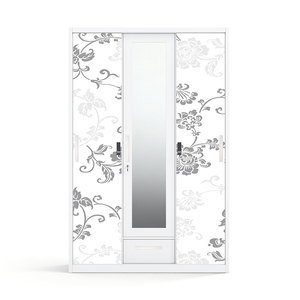 Armario de Acero Impreso con Espejo, 3 Puertas Corredizas, Cajón de 1200 mm, Gran Venta en el Sudeste Asiático - Product Image 1
