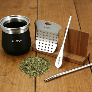 Ensemble de thé Wevi Yerba Mate, gobelet en acier inoxydable de 240 ml, tasse à maté <span class=keywords><strong>argentine</strong></span> de 8 oz avec filtre amovible, pour cadeau d'affaires - Product Image 6