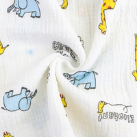 XNZTEX JURAVICHY JF2600 Organischer 100% Baumwoll-Bubble-Weave Doppel-Gaze Musselin-Stoff für Baby-Pucktücher und Windeln