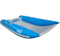 Catamaran gonflable fabriqué en Chine avec plateforme en aluminium, bateau gonflable en PVC