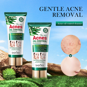 Sıcak satış çay ağacı anti-sivilce yüz temizleyici derinden temizler akne hafifletir, kontrolleri yağ nazik bakım 100g - Product Image 4