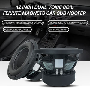 Caisson de basses de voiture de haute qualité de 12 pouces, 1500 watts, double bobine, haut-parleur de <span class=keywords><strong>basse</strong></span> puissant, caisson de basses actif de compétition pour voiture, woofer de 12 pouces - Product Image 2