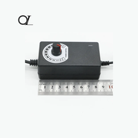 Adaptateur d'alimentation AC/DC réglable OL 3-12V 3A avec bouton rotatif 24W LED multi-prises