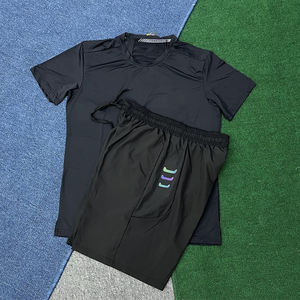 Top Quality Fitness Training & Running abbigliamento estivo da <span class=keywords><strong>uomo</strong></span> 2 pezzi Set leggero corto e t-shirt con tuta da jogging - Product Image 3