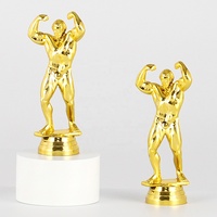 Sculpture de puissance en plastique personnalisée Figurines de musculation Statue Trophy Award Composants et accessoires GZ21