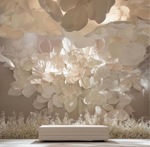 Décoration suspendue, grandes fleurs artificielles en papier pour magasin de bijoux, événement de mariage, fleurs décoratives - Product Image 1