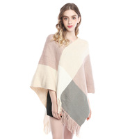 Hiver Automne Pull Vêtements Femmes Poncho Châle Cape Ponchos Femmes Accessoires Echarpe Couverture Femme Châle Wrap