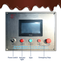 Machine automatique d'enrobage de chocolat à ceinture/enrobeur de noix Machine d'enrobage de chocolat Machine à snack
