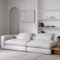 Ensemble de canapés sectionnels modernes ATUNUS, convertible, extensible, inclinable, avec revêtement amovible, super doux, grand canapé en tissu