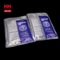 Sac en plastique transparent imprimé par rotogravure avec logo personnalisé Sac d'emballage sous vide pour aliments congelés Sac d'emballage pour congélateur