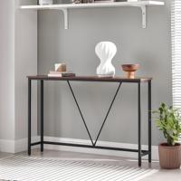 Table console rétro en métal et MDF pour couloir, entrée, salon, hôtel – Meuble d'assemblage durable en métal, facile à monter