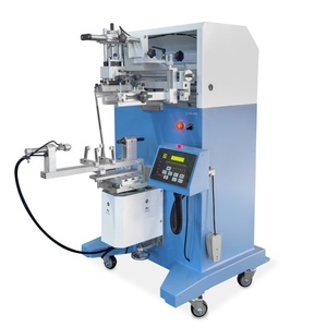 Impresora de Serigrafía Cilíndrica Neumática Semiautomática con Motor PCL y PLC para Botellas, Vasos, Cajas y Contenedores de Plástico, Nueva - Product Image 2