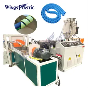 Plastic electric hose machine PP PE wrapping protector spiral pipe machine flexible hose machine