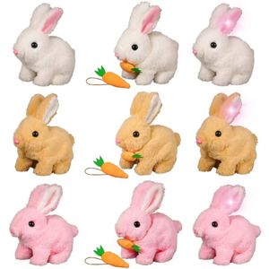 Jouet de simulation réaliste en peluche pour enfants : lapin, chat robot électrique doux, jouet pour tout-petits qui peut marcher et répondre aux appels - Product Image 2