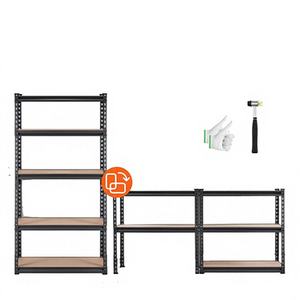 Estanterías de Almacenamiento de Acero de 5 Niveles Ajustables sin Pernos, Capacidad de 2000 Libras, Resistentes, con Recubrimiento en Polvo, Organizador para el Hogar - Product Image 2