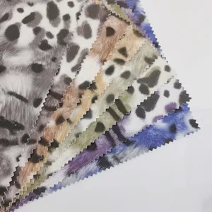 High Sense Soft 3D Leopard Skin Design Imitation Microfiber Leather for Men Shoe Bag Textile Craft Material