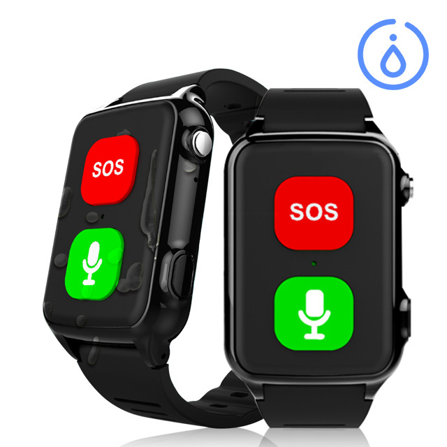 VS8 4G GPS Elderly Smart Watch with Fall Alarm SOS LBS GPS Watch Button Anti-Lost Health Monitor for Hospital Student Tracking