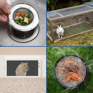 40cm x 20 lưới 304 thép không gỉ Dây màn hình lưới gỉ miễn phí dệt kim loại lưới cho lỗ thông hơi cửa sổ màn hình bộ lọc Vườn bao gồm - Product Image 5