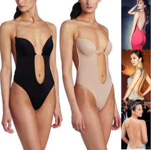Women Fashion <strong>Backless</strong> Bra Seamless <strong>Underwear</strong> for Wedding Party Dress Full <strong>Bodysuit</strong> - Product Image 1