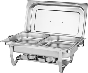 de acero inoxidable 9L comida cocina hornillo para bufet olla caldera bufé comida calentadores rozaduras plato - Product Image 2