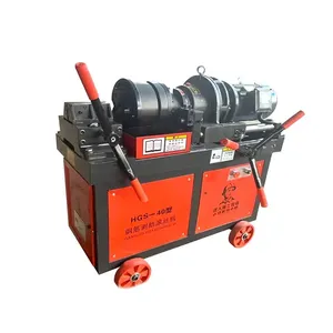 Sürdürülebilir inşaat HGS-40 inşaat demiri diş açma makinesi çekirdek bileşeni olarak Motor ile alüminyum karbon çelik işleme için kullanılır