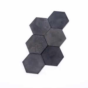 Placa de armadura sic hexagonal de alta dureza azulejos cerâmicos de carboneto de silício para placas de armadura