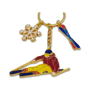 Porte-clés souvenir en métal avec logo personnalisé, ski, vacances, <span class=keywords><strong>Alpes</strong></span>, <span class=keywords><strong>Suisse</strong></span>, France, Zermatt, Chamonix - Product Image 4